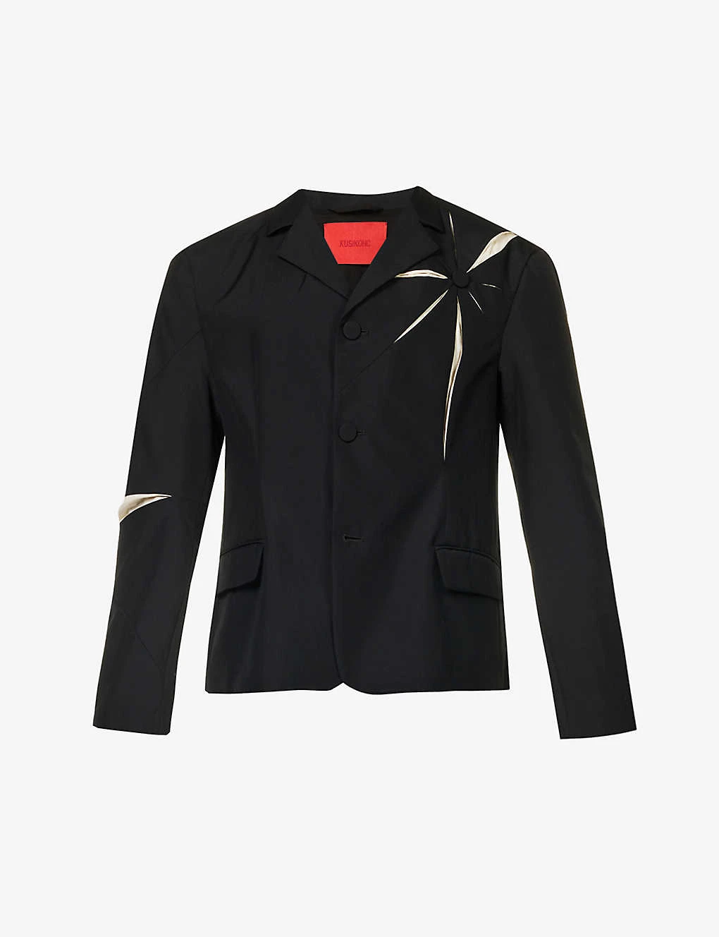 Origami Laser-cur Regular-fit Woven Blazer 2 Origami Laser-cur Regular-fit Woven Blazer