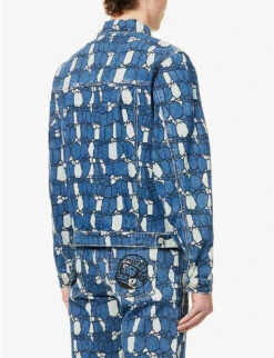 Billionaire Boys Club Gator Graphic-print Denim Jacket -KOOPES Clothing Shop R04153425 BLUE ALT03