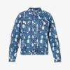 Billionaire Boys Club Gator Graphic-print Denim Jacket -KOOPES Clothing Shop R04153425 BLUE M