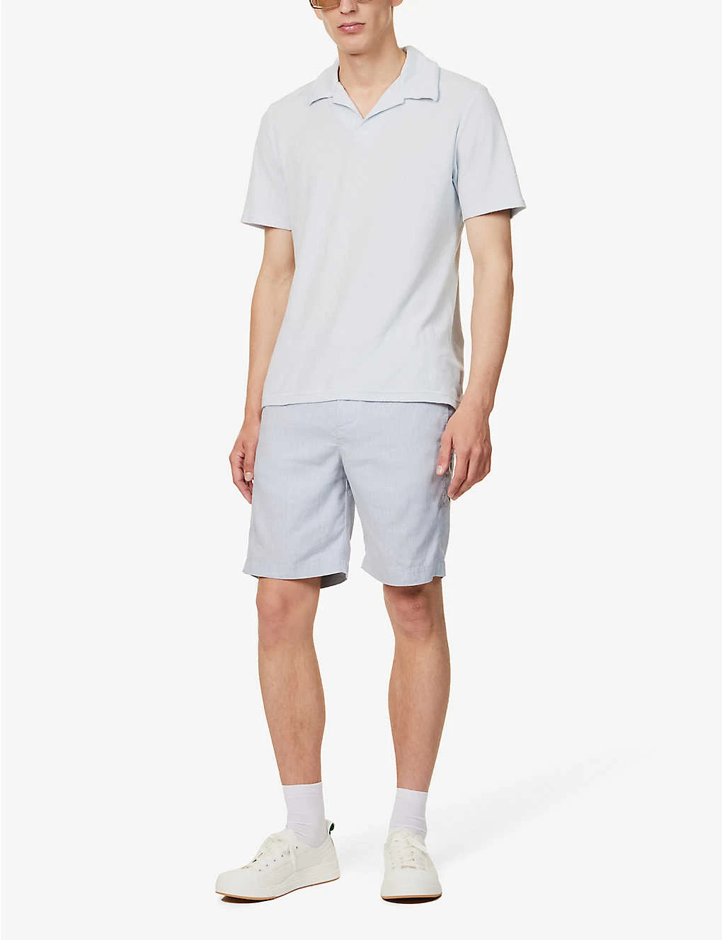 Faustino Terry-textured Cotton-blend Polo Shirt 4 Faustino Terry-textured Cotton-blend Polo Shirt - Image 2