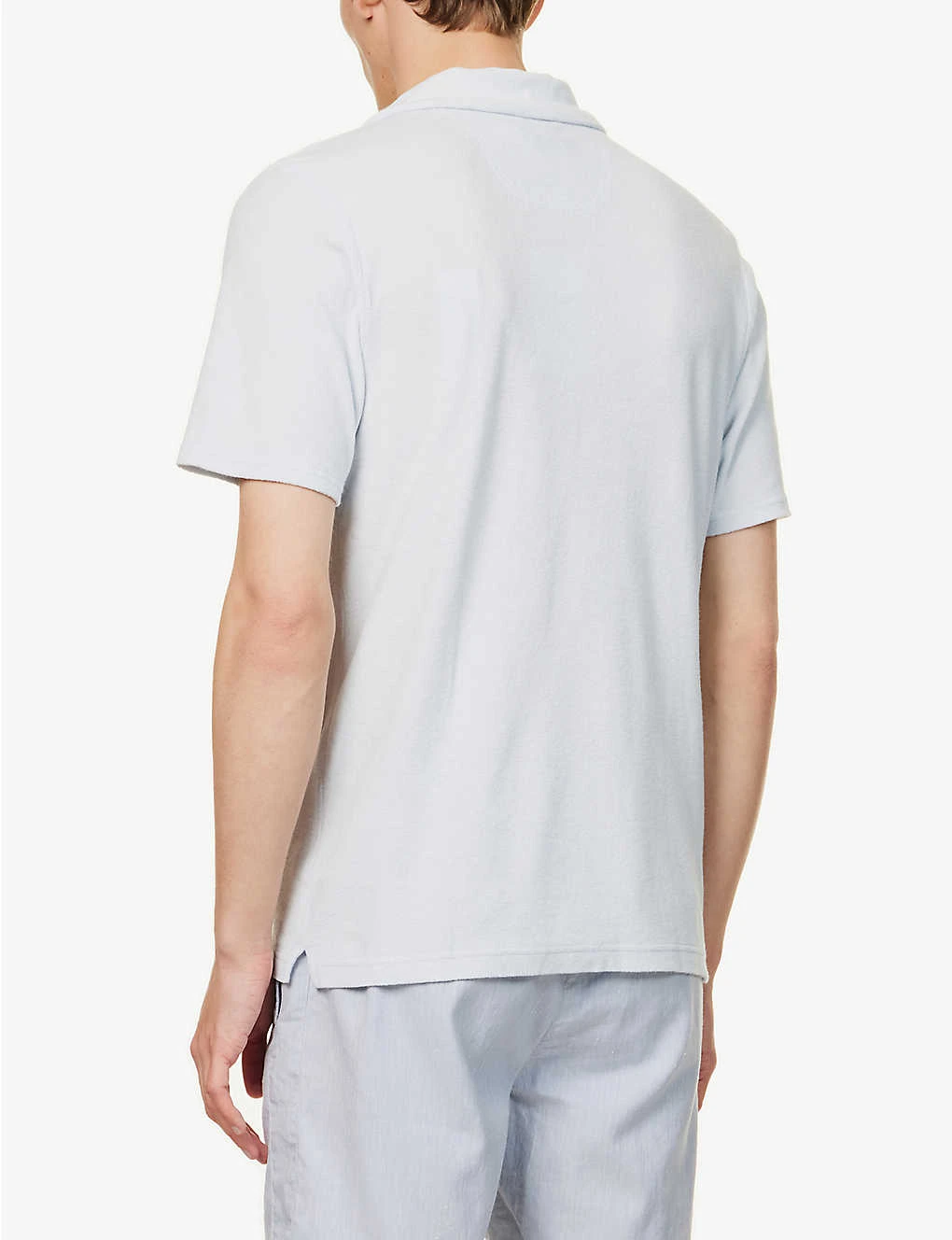 Faustino Terry-textured Cotton-blend Polo Shirt 6 Faustino Terry-textured Cotton-blend Polo Shirt - Image 4