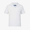 Faustino Terry-textured Cotton-blend Polo Shirt 2 Faustino Terry-textured Cotton-blend Polo Shirt -KOOPES Clothing Shop R04153584 HALOGENGREY M