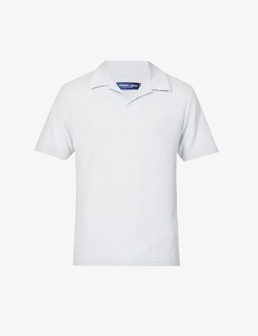 Faustino Terry-textured Cotton-blend Polo Shirt 3 Faustino Terry-textured Cotton-blend Polo Shirt