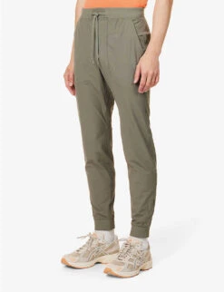 Lululemon ABC Warpstreme Drawstring-waist Recycled Polyester-blend Jogging Bottoms -KOOPES Clothing Shop R04153878 GREYSAGE ALT02