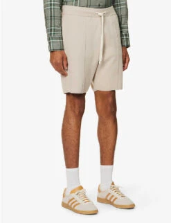 Paige Hanser Straight-leg Relaxed-fit Knitted Shorts -KOOPES Clothing Shop R04154361 DRIEDSTONE ALT02