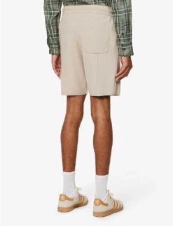 Paige Hanser Straight-leg Relaxed-fit Knitted Shorts -KOOPES Clothing Shop R04154361 DRIEDSTONE ALT03