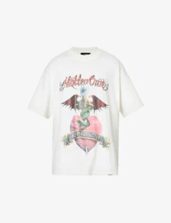 REPRESENT X Mötley Crüe Without You Graphic-print Cotton-jersey T-shirt