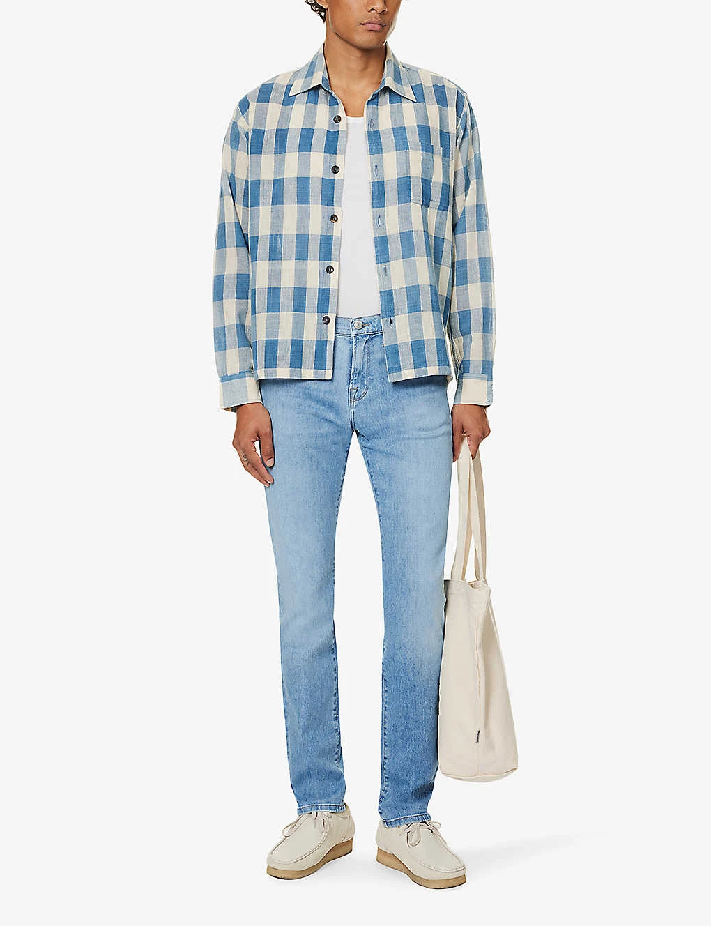 FRAME L'Homme Slim-fit Tapered Stretch-denim Jeans 4 FRAME L'Homme Slim-fit Tapered Stretch-denim Jeans - Image 2