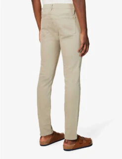 FRAME L'homme Slim-fit Tapered Stretch-organic Denim Jeans -KOOPES Clothing Shop R04157961 GARAGEDESERTSAGE ALT03