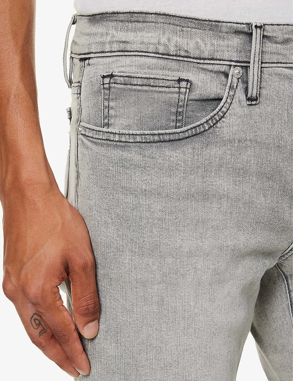 FRAME L'homme Slim-fit Straight-leg Stretch-denim Jeans 7 FRAME L'homme Slim-fit Straight-leg Stretch-denim Jeans - Image 5