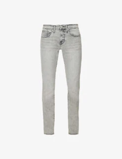 FRAME L'homme Slim-fit Straight-leg Stretch-denim Jeans