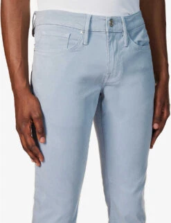 FRAME L'Homme Straight-leg Mid-rise Stretch-woven Jeans -KOOPES Clothing Shop R04157968 SKYBLUE ALT04