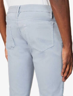FRAME L'Homme Straight-leg Mid-rise Stretch-woven Jeans -KOOPES Clothing Shop R04157968 SKYBLUE ALT05