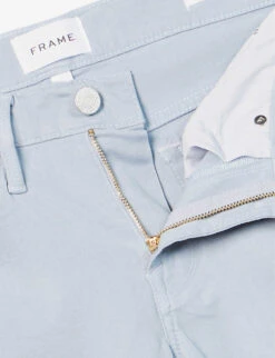 FRAME L'Homme Straight-leg Mid-rise Stretch-woven Jeans -KOOPES Clothing Shop R04157968 SKYBLUE ALT06
