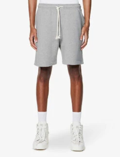 Acne Studios Forge Face Brand-patch Cotton-jersey Shorts 9 Acne Studios Forge Face Brand-patch Cotton-jersey Shorts -KOOPES Clothing Shop R04158754 LIGHTGREYMELANGE ALT02