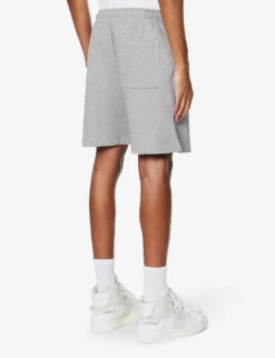 Acne Studios Forge Face Brand-patch Cotton-jersey Shorts 10 Acne Studios Forge Face Brand-patch Cotton-jersey Shorts -KOOPES Clothing Shop R04158754 LIGHTGREYMELANGE ALT03