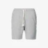 Acne Studios Forge Face Brand-patch Cotton-jersey Shorts -KOOPES Clothing Shop R04158754 LIGHTGREYMELANGE M