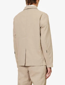 Snow Peak Air Comfort Single-breasted Regular-fit Woven Blazer -KOOPES Clothing Shop R04159201 BEIGE ALT03