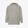 Snow Peak Funnel-neck Dropped-shoulder Oversized Cotton Hooded Anorak -KOOPES Clothing Shop R04159213 GREY M