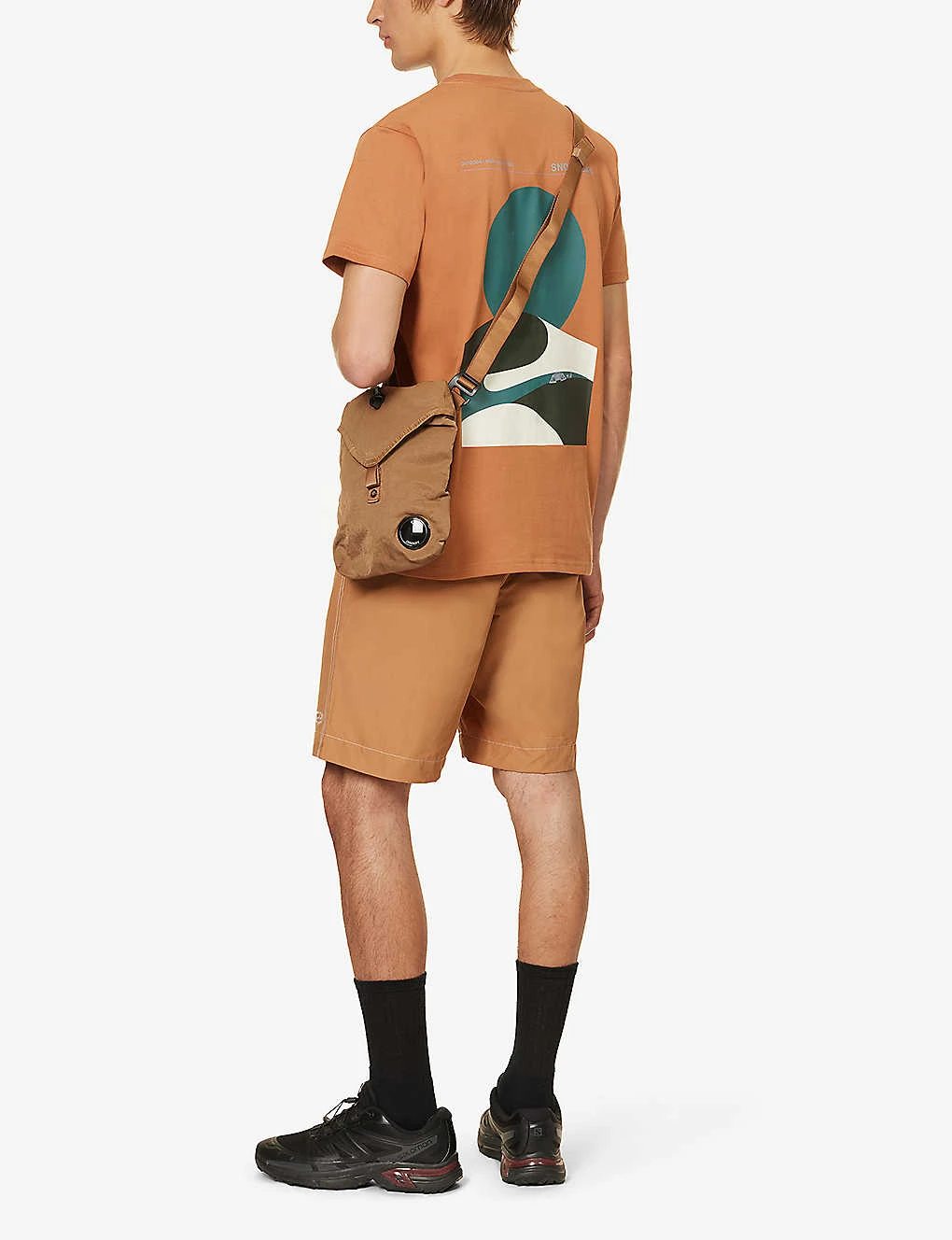 Snow Peak Relaxin' Fieldscape Brand-print Cotton-blend T-shirt 4 Snow Peak Relaxin' Fieldscape Brand-print Cotton-blend T-shirt - Image 2