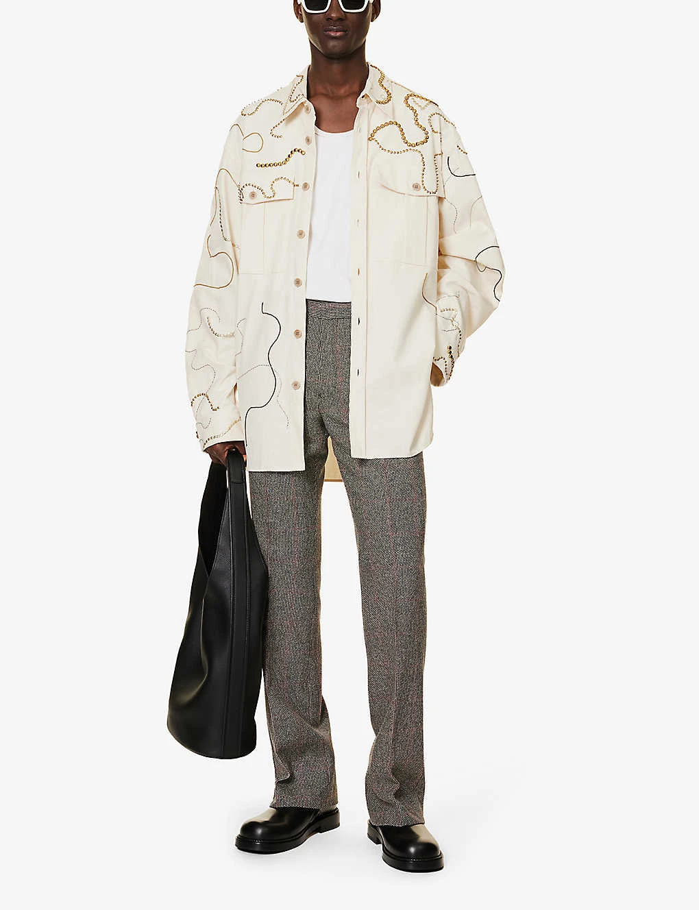 Dries Van Noten Check-print Straight-leg Wool Trousers 4 Dries Van Noten Check-print Straight-leg Wool Trousers - Image 2