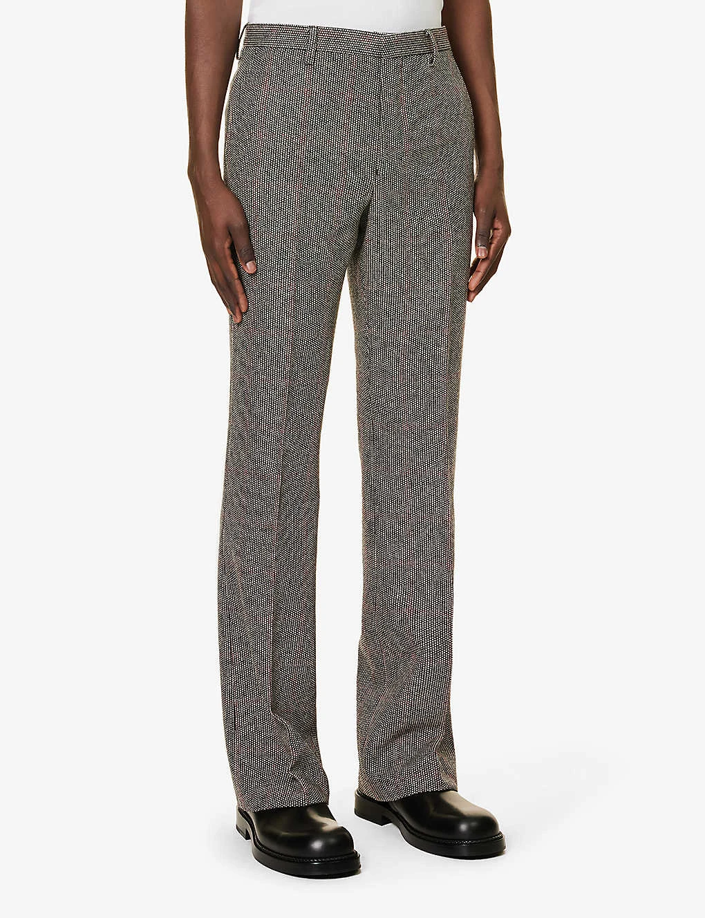 Dries Van Noten Check-print Straight-leg Wool Trousers 5 Dries Van Noten Check-print Straight-leg Wool Trousers - Image 3