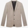 THE KOOPLES Peak-lapel Single-breasted Wool Suit Jacket -KOOPES Clothing Shop R04162216 BEIGEMELANGE M