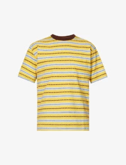Pocket Tee Striped Cotton-jersey T-shirt