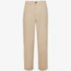 El Pepe Cross-stich Straight-leg Regular-fit Organic-cotton Trousers