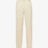 Cosmic Seersucker-texture Straight-leg Relaxed-fit Stretch-cotton Trousers