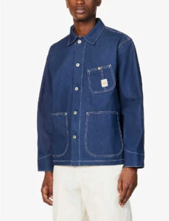 Nudie Jeans Howie Contrast-stitch Denim Jacket -KOOPES Clothing Shop R04165218 DENIM ALT02