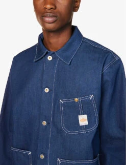 Nudie Jeans Howie Contrast-stitch Denim Jacket -KOOPES Clothing Shop R04165218 DENIM ALT04