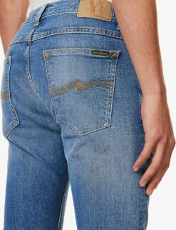 Nudie Jeans Tight Terry Slim-fit Tapered Stretch-denim Jeans -KOOPES Clothing Shop R04165228 WINDYBLUES ALT05