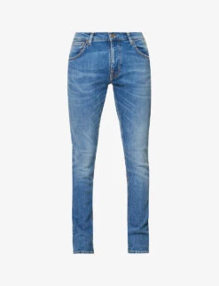 Nudie Jeans Tight Terry Slim-fit Tapered Stretch-denim Jeans