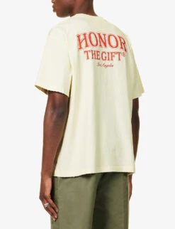 Logo-print Cotton-jersey T-shirt 10 Logo-print Cotton-jersey T-shirt -KOOPES Clothing Shop R04165312 BONE ALT03