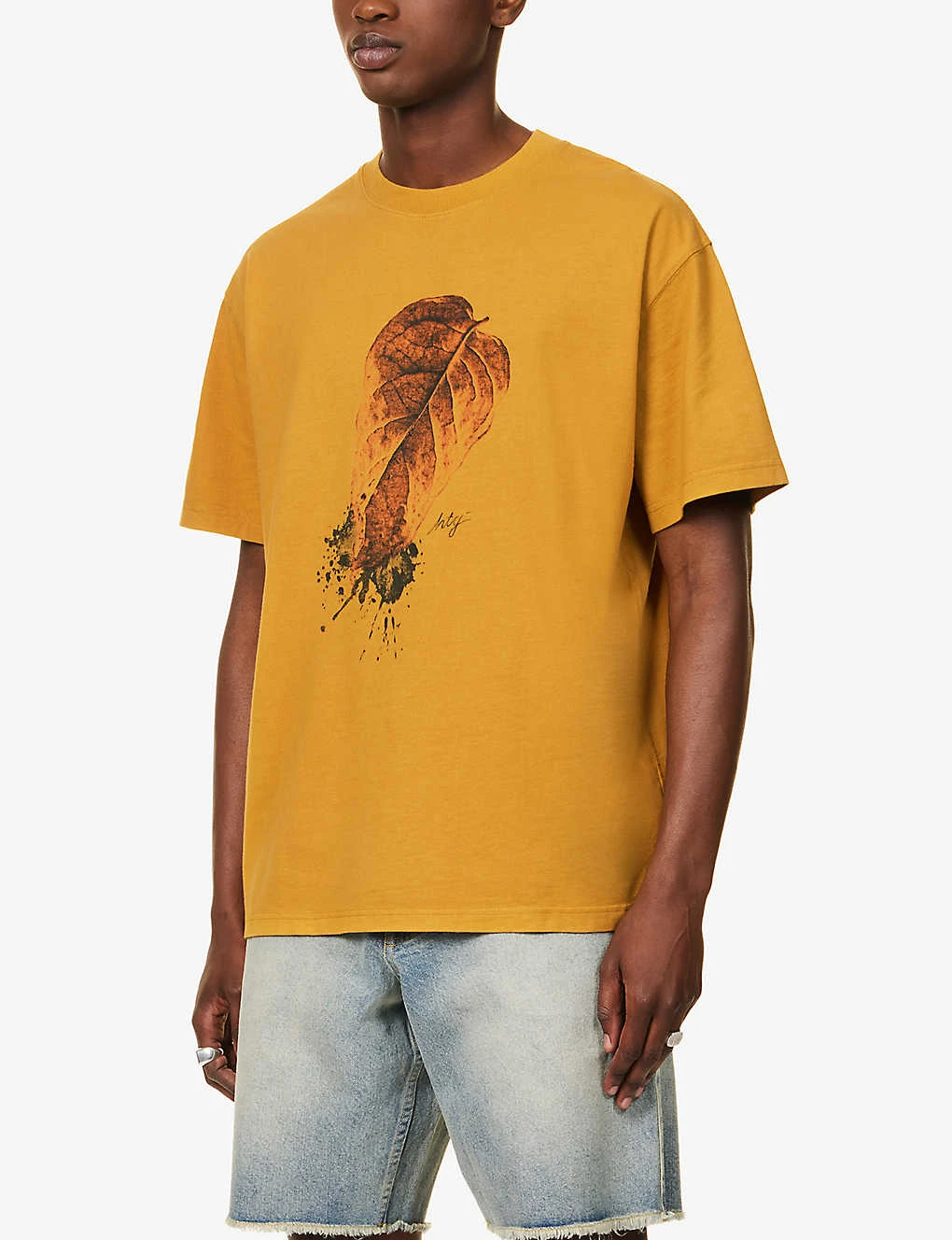 Leaf Logo-print Cotton-jersey T-shirt 5 Leaf Logo-print Cotton-jersey T-shirt - Image 3