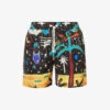 Palm Angels Starry Night Graphic-print Swim Shorts -KOOPES Clothing Shop R04166064 BLACKMULTICOLOUR M