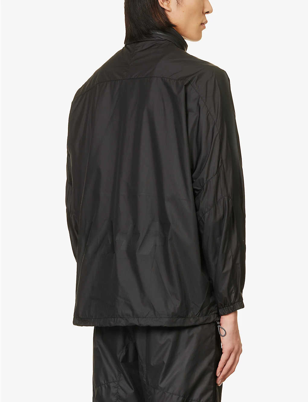 Tech Contrast-panel Oversized Shell Hooded Windbreaker Jacket 6 Tech Contrast-panel Oversized Shell Hooded Windbreaker Jacket - Image 4