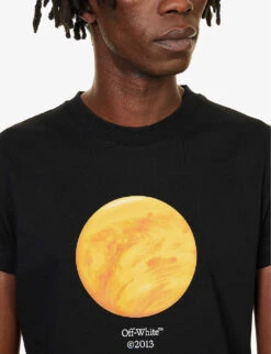 Venus-print Crewneck Cotton-jersey T-shirt 11 Venus-print Crewneck Cotton-jersey T-shirt -KOOPES Clothing Shop R04167120 BLACK ALT04