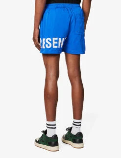 Represent Brand-typography Quick-drying Swim Shorts -KOOPES Clothing Shop R04167333 COBALT ALT03