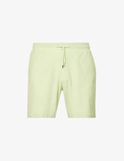 Terry-toweling Texture Cotton-blend Shorts
