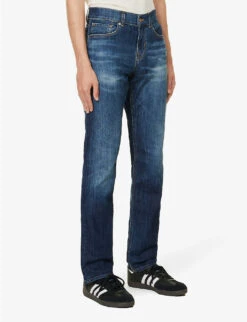7 For All Mankind Slimmy Monterey Belt-loop Slim-fit Stretch-denim Jeans 11 7 For All Mankind Slimmy Monterey Belt-loop Slim-fit Stretch-denim Jeans -KOOPES Clothing Shop R04167703 DARKBLUE ALT02