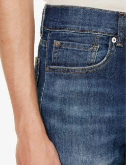 7 For All Mankind Slimmy Monterey Belt-loop Slim-fit Stretch-denim Jeans 14 7 For All Mankind Slimmy Monterey Belt-loop Slim-fit Stretch-denim Jeans -KOOPES Clothing Shop R04167703 DARKBLUE ALT05