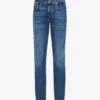 7 For All Mankind Twister Slim-fit Stretch-denim Jeans -KOOPES Clothing Shop R04167726 MIDBLUE M