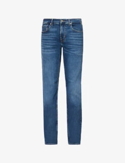 7 For All Mankind Twister Slim-fit Stretch-denim Jeans