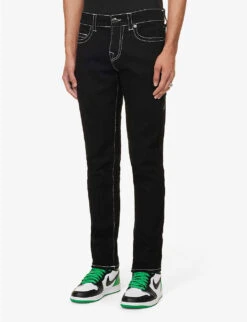 True Religion Rocco Slim-fit Straight-leg Stretch-denim Jeans -KOOPES Clothing Shop R04168110 RINSEBLACK ALT02