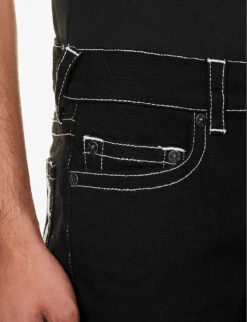 True Religion Rocco Slim-fit Straight-leg Stretch-denim Jeans -KOOPES Clothing Shop R04168110 RINSEBLACK ALT04