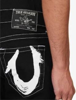 True Religion Rocco Slim-fit Straight-leg Stretch-denim Jeans -KOOPES Clothing Shop R04168110 RINSEBLACK ALT05