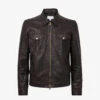 Reiss Carp Patch-pocket Leather Jacket