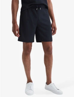 Reiss Malin Drawstring-waist Woven Shorts -KOOPES Clothing Shop R04169151 NAVY ALT02